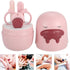 Set 4pcs BESPORTBLE Nail Kit Nail Clippers and Safety Scissors with Files for Grooming Pink Manicure Kit for Newborns