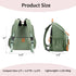 Backpack LORADI Lightweight Diaper Bag with Stroller Clips, Insulated Pockets, Baby Shower Essentials (Classic, Green)