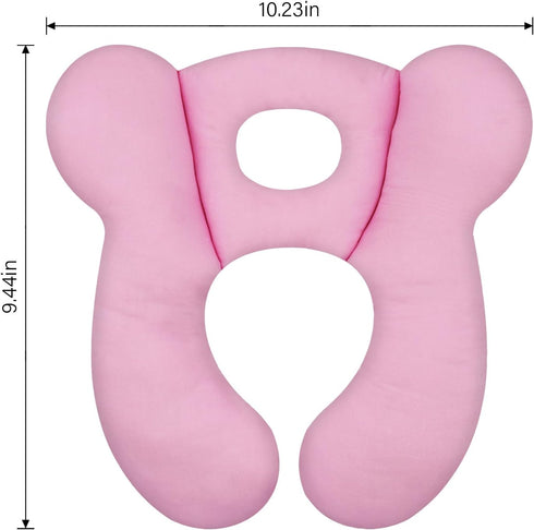 ZHOMA Baby Travel Pillow, Upgrade U-Shape Infant Pillow for Car Seat Pushchair and Stroller, Soft Comfortable Sleep