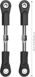 RC Steering Rod, 4Pcs Adjustable Metal Steering Linkage Rod for Remote Control Car Servo Pull Rod