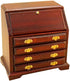 EatingBiting 1:12 Dollhouse Miniature Wooden Drawer Cabinet, Exquisite Handmade Doll Furniture Set
