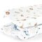 GRSSDER Stretch Ultra Soft Jersey Knit Changing Pad Cover Set 2 Pack - Change Table Pad Covers for Baby