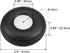 uxcell Tire and Wheel Sets for RC Airplane,PU Sponge Tire with Plastic Hub,2.5" 2pcs