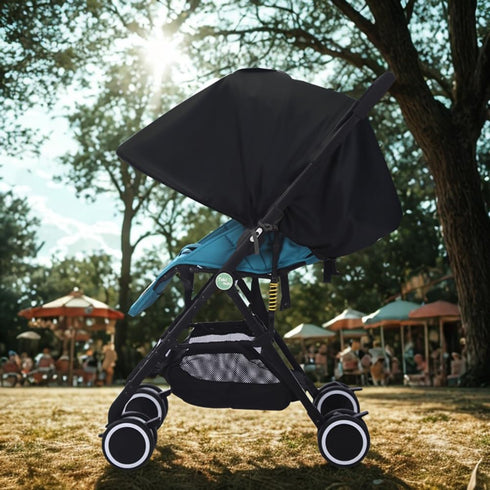 LweiPsqLin Baby Stroller Sun Shade - Waterproof UPF50+ Blackout Cover | Lightweight Lycra