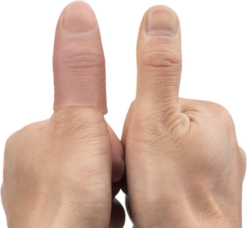 ANCIRS 20 Pcs Finger Magic Trick, 2 Sizes Fake Soft Thumb Cover, Prank Toy Tool for Making Objects Appear/Disappear
