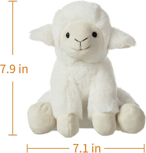 Apricot Lamb Toys Plush Cream Lamb Sheep Stuffed Animal with Fluffy Soft Ears (8 Inches, Cream Lamb)