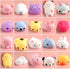 KUUQA 20 Pcs Squishies Squeeze Animal Toys - Cat, Rabbit, Panda Stress Relief Toys for Kids Birthday Party