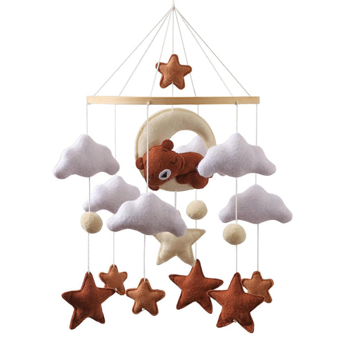 Wonderoo by Wowo Baby Mobile for Crib Handmade Hanging Felt Nursery Mobile Fits Most Crib