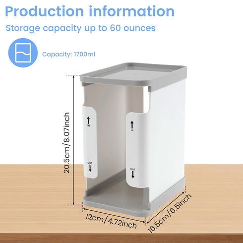 ZFLYCANP 1700ml Breast Milk Storage Organizer,Freeze Organizer for Breast Milk Storage Bags,Breastmilk Freezer