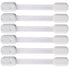 6 Pack Vmaisi Multi-Use Adhesive Straps - Childproofing Cabinet Latches for Drawers, Fridge, Toilet Seat (White)
