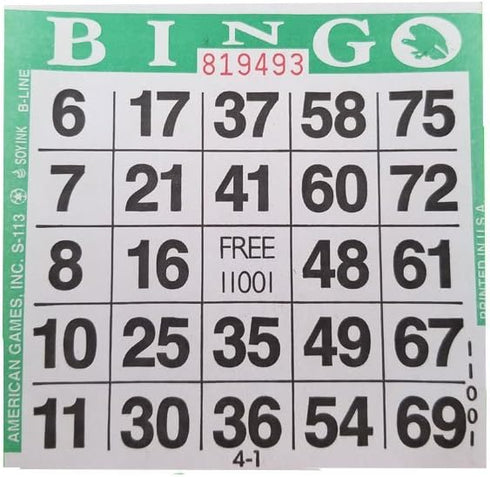 1on Bingo Paper (500 Sheets) (Green)