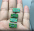 50 1x2 100 (50 Pcs Tiles with Dollar Bill Money Print Green, Bulk Tile Money Accessories for Building, Compatible