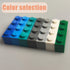 1000 Pieces Classic Building Bricks, 3 Stackable Base Plates 6.3" x 6.3" in Blue, Gray, and Green, Compatible with