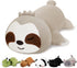 Finebee Weighted Sloth Stuffed Animals, Cute Weighted Sloth Plush, Soft Stuffed Weighted Plushie