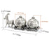 Set, Yoption Baby First Haircut Keepsake and First Tooth Fairy Box Zinc Alloy Pumpkin Carriage Baby Dropped Tooth