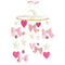 Baby Mobile for Crib Pink Bow Baby Crib Mobile for Girls Handmade