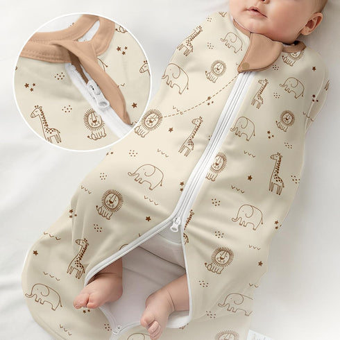 0-2 Pack 3) Baby Swaddle Months, Cotton Arm-In Zipper Sleep Sack, Wearable Blankets Wrap for Newborn Infant Girls, Boys