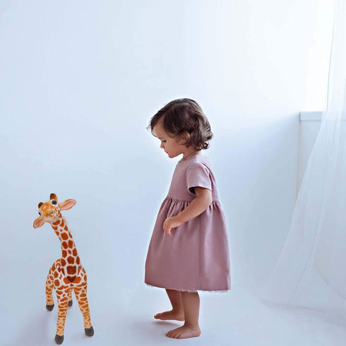Linzy Toys Jared The Giraffe, 22'' Standing High, Real Life Plush Giraffe Soft Toy