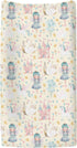 ZoUbqchY 32''16'' Watercolor Fairies Yellow Changing Pad Covers for Baby Girls Boys Pastel Princess Castle Floral Stars