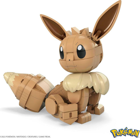 Mega Pokémon Building Toys Set Build & Show Eevee with 215 Pieces, Articulated and Poseable, 4 Inches Tall, for Kids