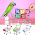 SKYCOOOOL 3 Pcs Mini Shopping Cart, Colorful Metal Shopping Cart Toy Mini Shopping Handcart Mode Tiny Ulitily Trolley
