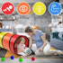 Kids Play Tunnel for Toddlers, Colorful Pop Up Baby Tunnel for Crawling, 6 Foot Collapsible Gift for Children Dog