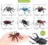 Volnau 12PCS Bug Toys Figurines Insect Animal Figures for Kids Toddlers Educational Decorations Bee Beetle Mantis