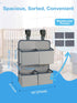 80+ 4 Pockets-H19in L15 Hanging Diaper Organizer for Crib/Playpen/Bassinet Hold Diapers - Deep x in Changing Table