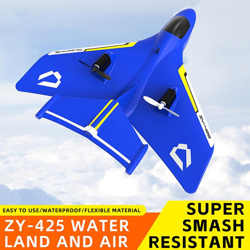 2.4Ghz 8-13 Gyro/Lights/2 ANTSIR Remote Control Airplanes for Kids RC Water Plane Gifts for Boys Age Year Old Easy