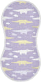 decor gift Cotton Muslin Burp Cloths Good Absorbent? Ghothic Crocodiles Pastel Purple Feed Cloth