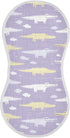 decor gift Cotton Muslin Burp Cloths Good Absorbent? Ghothic Crocodiles Pastel Purple Feed Cloth