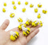 TIHOOD 20PCS Wool Felt Bee Craft Balls, Baby Shower Craft Supplies, Gender Reveal Party, DIY Craft Decoration
