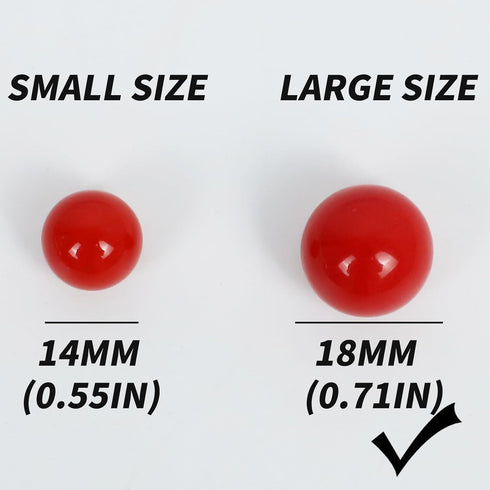 Large 18MM 30 Wahoo Board Game Replacement Marbles - 5 Each of 6 Colors, 6 Dice, and Play Bag for Aggravation Game