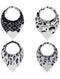 Pickle & Olive Reversible Baby Teething Bibs, Attached Heart Shaped Teether, Monochrome, Set of 2