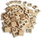 200PCS Wood Scrabble Letters for Crafts - DIY Gift Decoration, Alphabet Coasters and Crossword Game