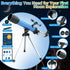 Luzsco 50mm 100x 2 6-12, Telescope for Kids Magnification Beginner Telescopio with Tripod, Eyepieces & Finder Scope