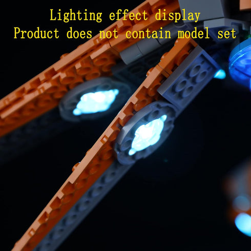 LED Light Kit for The Guardian's Ship - Compatible Lighting Set for 76193 Building Model