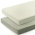 GRSSDER Mini Crib Sheets Fitted, 2 Pack Ultra Soft Stretchy Pack N Play Sheets, Universal Fit for Playard Mattress,