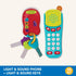 Battat Sensory Toys - Toddler Light-Up Phone & Keychain, Light & Sound Phone + Keys, 10 Months +