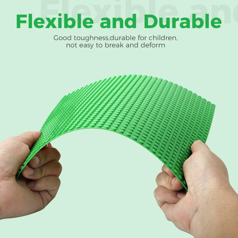 Classic Baseplates Building Plates - 8 Pack 10" x 10", Compatible with All Major Brands, Creative Building Platforms