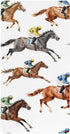 CZXW Horse Racing Jockeys Crib Sheets Fitted 52" x 28" Natural Cotton Soft