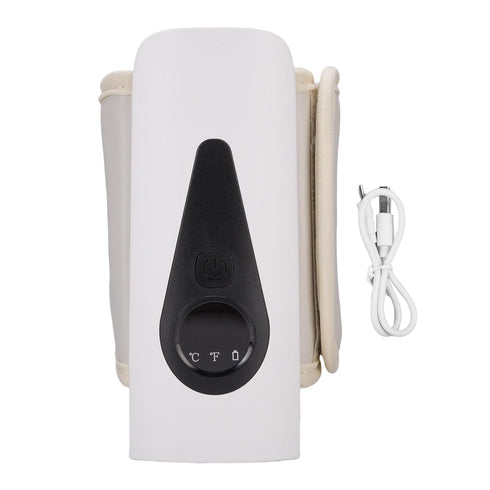 Walmeck 6 4000mAH Portable Baby Bottle Warmer Rechargeable Gears Fast Milk Wrap for Travel