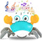 Hirger Crawling Crab Baby Toy, Tummy Time Toys for Infant 3-36 Months, Walking Dancing Crab for Toddler Birthday Gifts