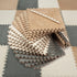 16 Piece Carpet Squares Puzzle Mat 49" x 49" Plush Interlocking Carpet