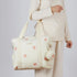 3pc Set, GOBABYMART Diaper Bag Tote Hospital Bag for Labor & Delivery, Maternity Travel Bag with Changing Pad