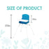 Regalo My Portable High Chair, Foldable High Chair for Babies & Toddlers, Indoor/Outdoor Baby Chair, Travel High Chair