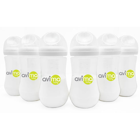 Avima Baby 12 oz Anti Colic Baby Bottles for Breastfed Babies -