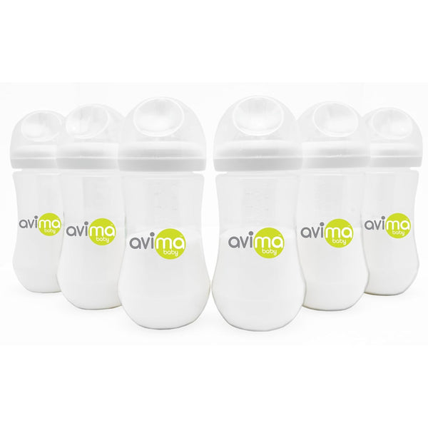 Avima Baby 12 oz Anti Colic Baby Bottles for Breastfed Babies -