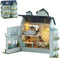 Montidey DIY Miniature Wooden Dollhouse Furniture Kit,Mini Handmade Doll House with LED,1:24 Scale