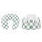 Nursing Pillow Cover and Baby Seat Cover for Bumbo Seat, Green Checkered